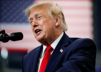Cries ring out as Trump mocks ‘spoiled child’ protesting his election rant in Alaska