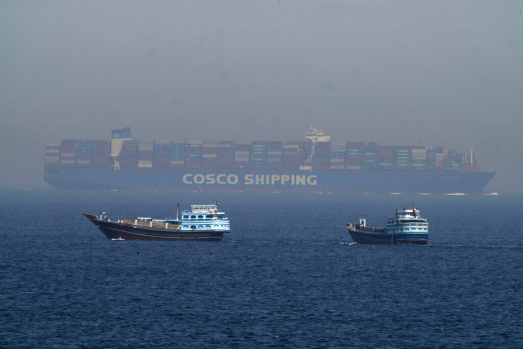 Iranian attack sinks container ship in Strait of Hormuz
