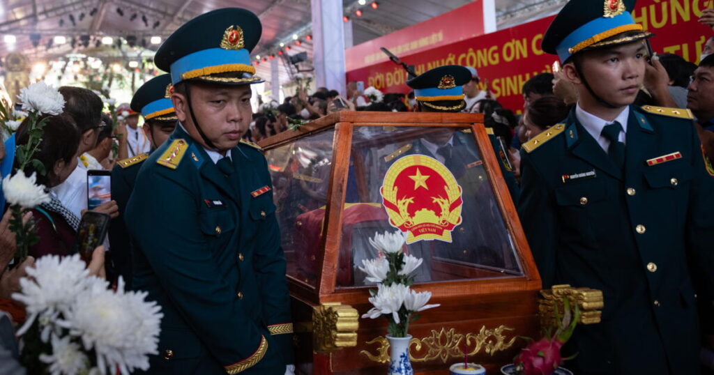 Vietnam buries remains of 731 war dead nearly 6 decades after the Tet Offensive