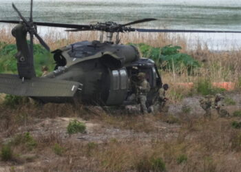 After surging troops to the border, U.S. military showcases a quieter Rio Grande