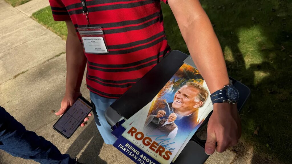 GOP candidate’s ‘sign of desperation’ flagged as wife seen ‘wandering around gas stations’