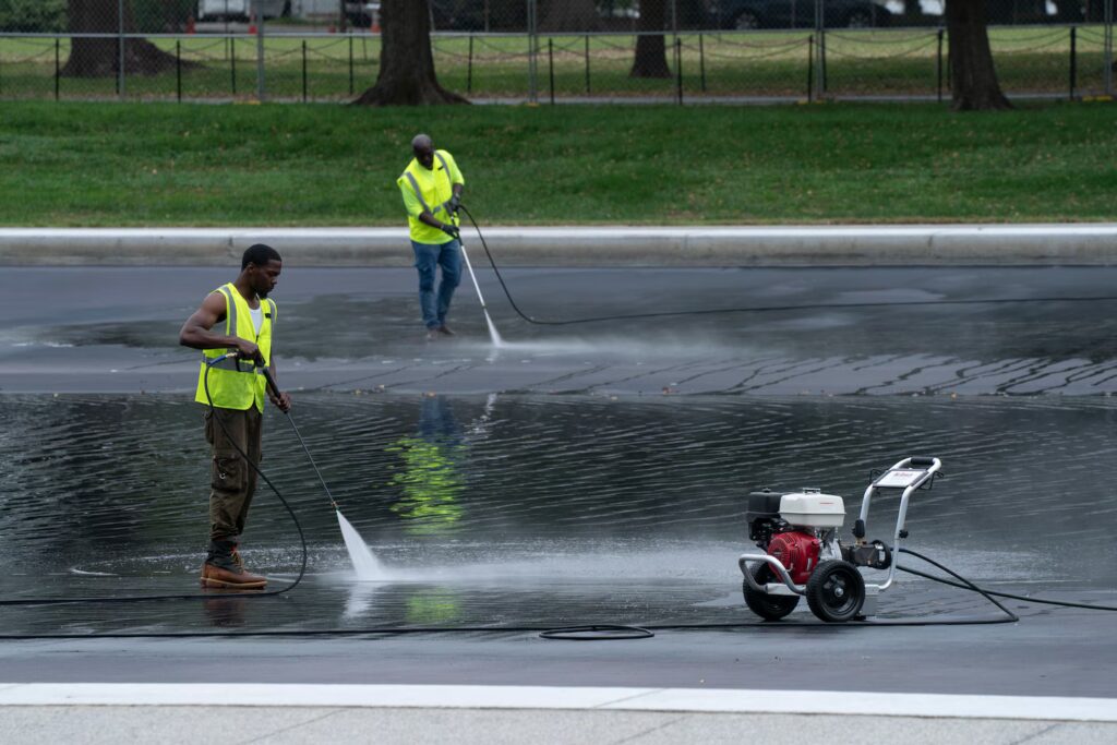 Water is receding at the Reflecting Pool. Here’s what the administration says.