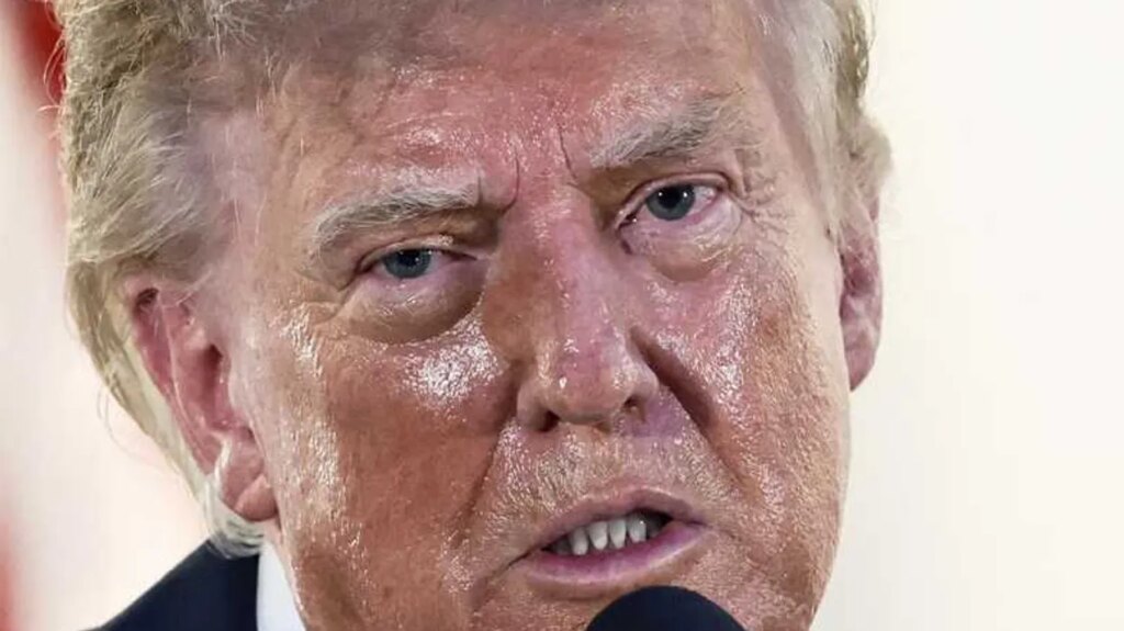 ‘C’mon man’: ‘Sweating too much’ Trump walloped on MS NOW for pushing obvious lie