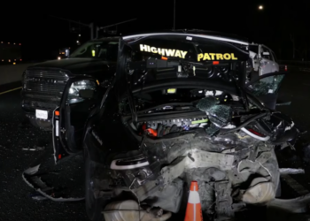 Tesla Running FSD Slams Into Police Cruiser After Driver Falls Asleep Behind the Wheel, Hospitalizing Two Officers With Serious Injuries