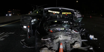 Tesla Running FSD Slams Into Police Cruiser After Driver Falls Asleep Behind the Wheel, Hospitalizing Two Officers With Serious Injuries