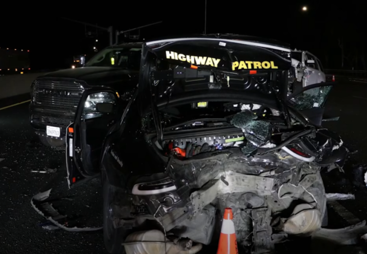 Tesla Running FSD Slams Into Police Cruiser After Driver Falls Asleep Behind the Wheel, Hospitalizing Two Officers With Serious Injuries