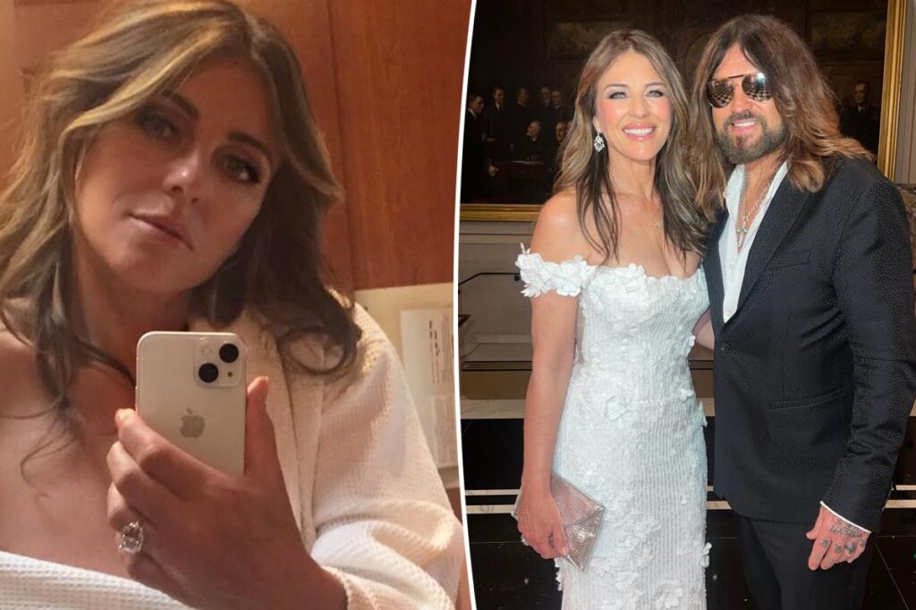 Billy Ray Cyrus and Elizabeth Hurley engaged after more than a year of dating