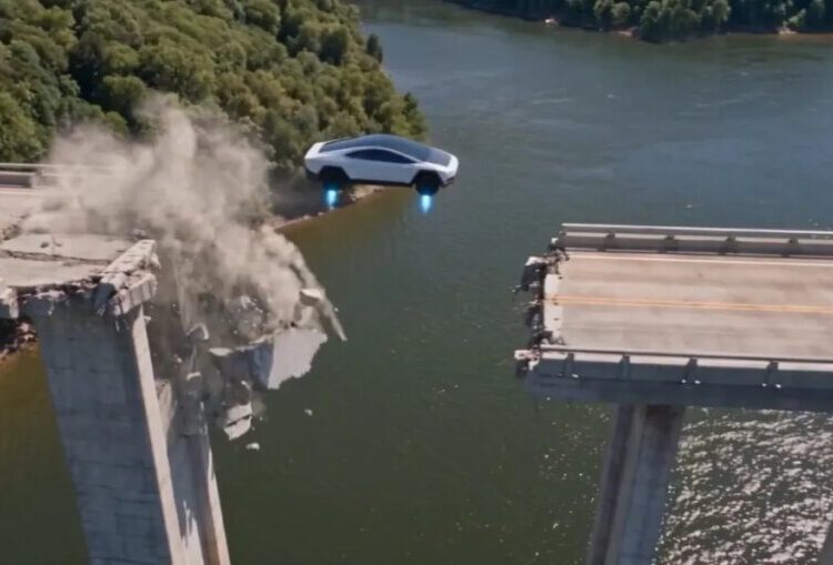 Tesla Bros Using AI to Dream Up Improbable Scenarios Where the Flying Tesla Roadster Would Be Helpful