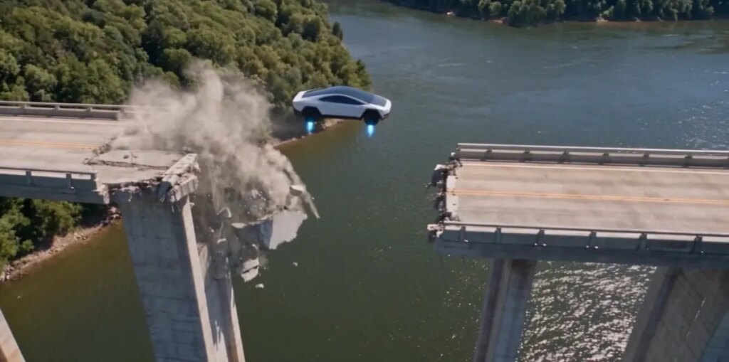 Tesla Bros Using AI to Dream Up Improbable Scenarios Where the Flying Tesla Roadster Would Be Helpful