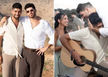A year after a starving Evyatar David appeared on this paper’s cover, he’s reunited with his brother — and playing guitar at his wedding