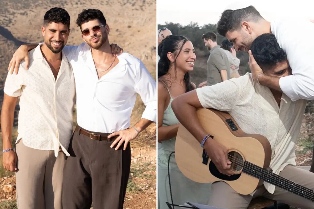 A year after a starving Evyatar David appeared on this paper’s cover, he’s reunited with his brother — and playing guitar at his wedding