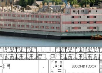Major Data Center Developer Rents Floating Prison Barge to House Contract Construction Workers