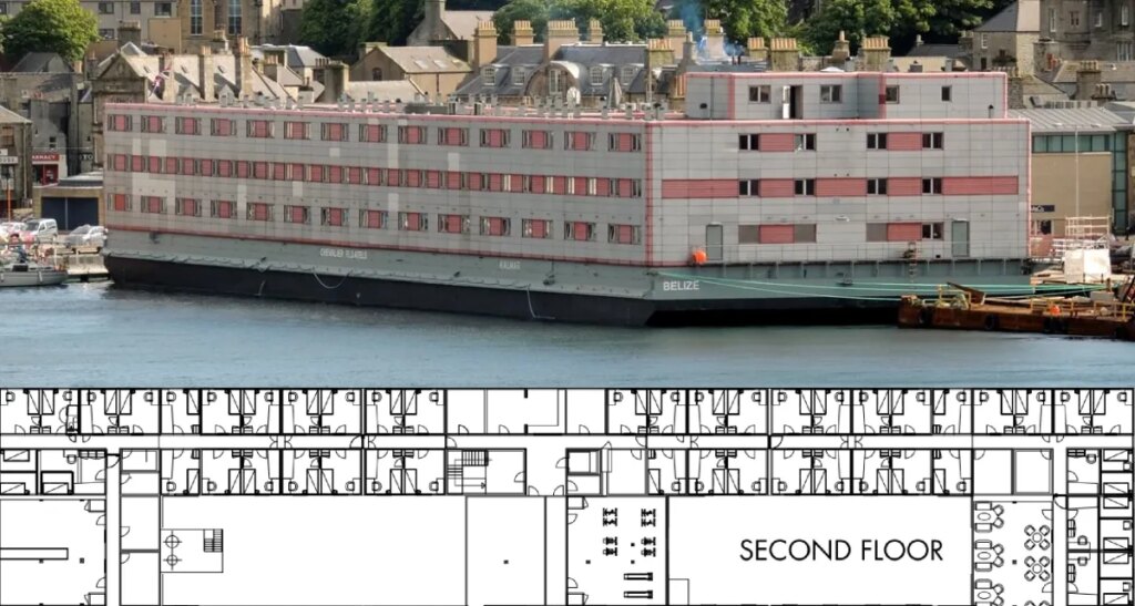 Major Data Center Developer Rents Floating Prison Barge to House Contract Construction Workers