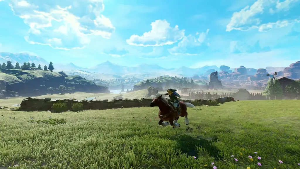 Zelda Ocarina of Time Remake Epona Hyrule Field