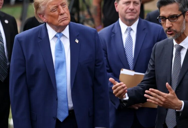 Trump wanted a ‘Trump Ocean’ on Google Maps. He says CEO Sundar Pichai shut it down