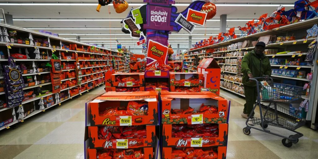America skimps on Halloween as high fuel prices force shoppers to buy small bags of candy and abandon large sizes