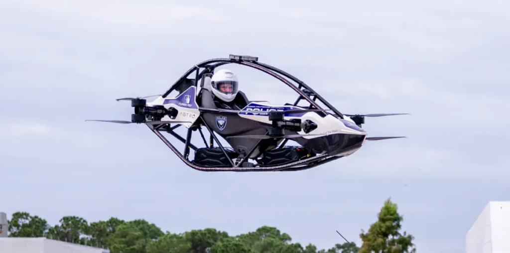 Florida Police Show Off Incredibly Tiny and Goofy Quadcopter That Fits Exactly One Cop at a Time