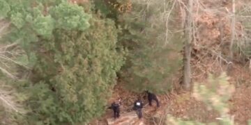 Drone footage captures wild moment escaped prison inmate is caught by police: ‘We got him’