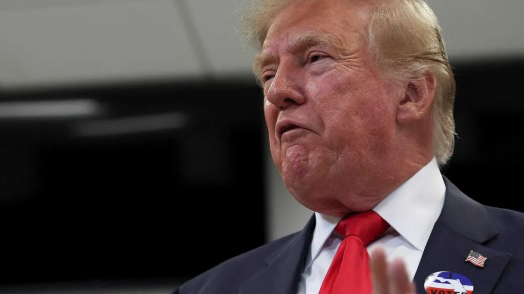 Epstein jab set off Trump’s volcanic tirade as Natalie Harp scrambled to keep up: report