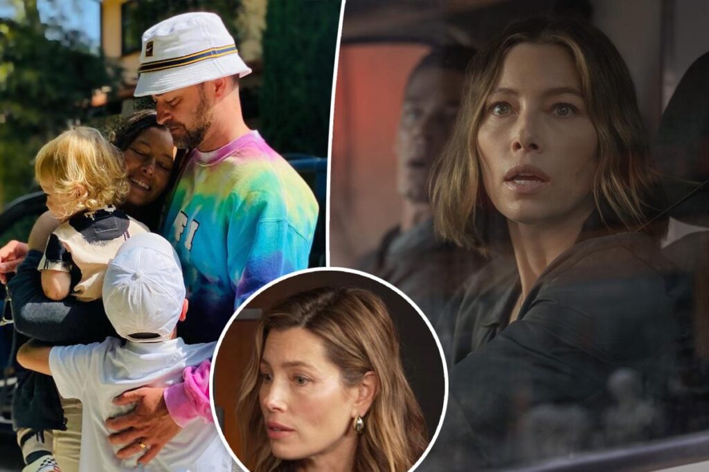 Jessica Biel insists she and Justin Timberlake won’t let son become a nepo baby — despite his role in her new movie