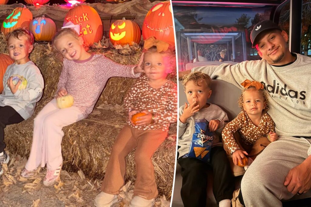 Patrick and Brittany Mahomes’ 3 kids steal the show in adorable pumpkin patch photos
