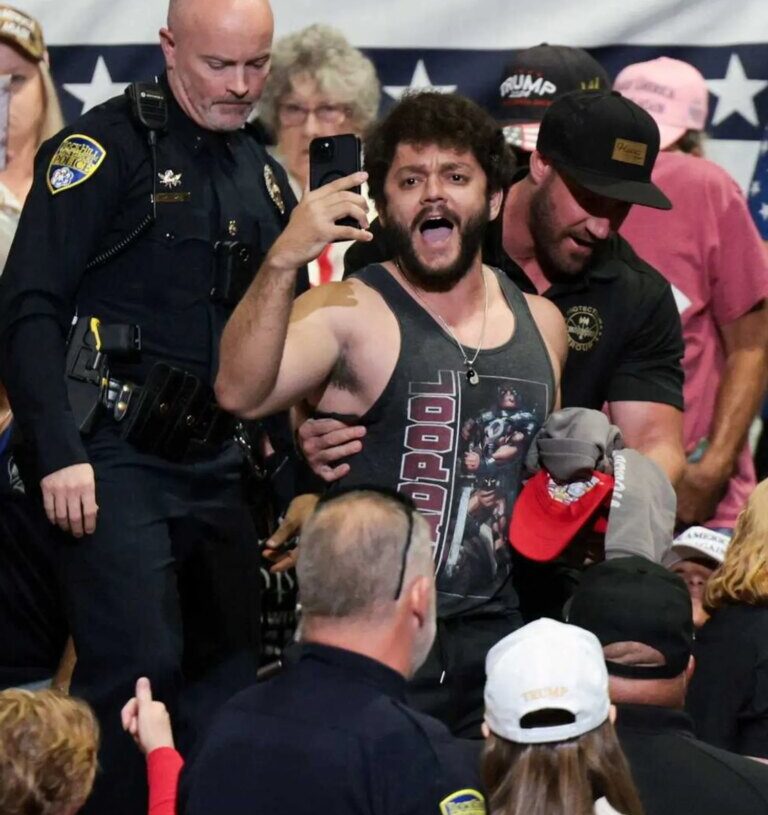 Trump erupts after ‘sloppy-looking’ protester dragged out of rally: ‘They’re all losers!’