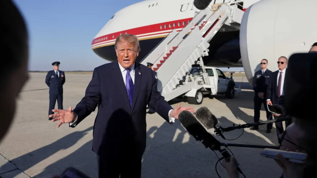 Trump throws tarmac tantrum over health question amid cancellation: ‘You look like hell!’