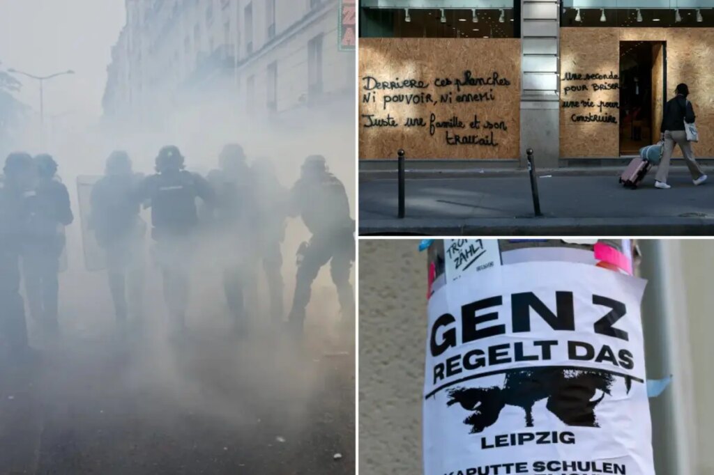 France heads into third weekend of protests as youth-led rallies erupt across Europe