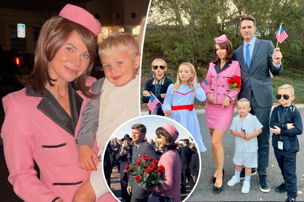 ‘Mormon Wives’ star slammed for posing with her kids in JFK assassination Halloween 2026 costume