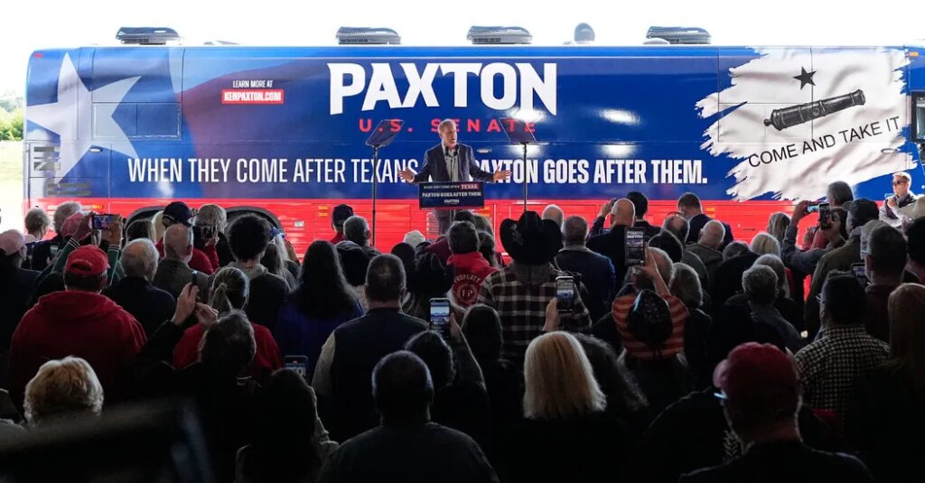 Paxton Hits the Road, Looking to Rally Texas Republicans