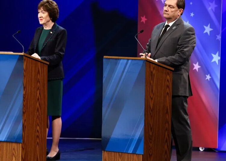 Susan Collins Says Rival’s ‘Oh, Shut Up’ Comment Reflects How He Treats Women