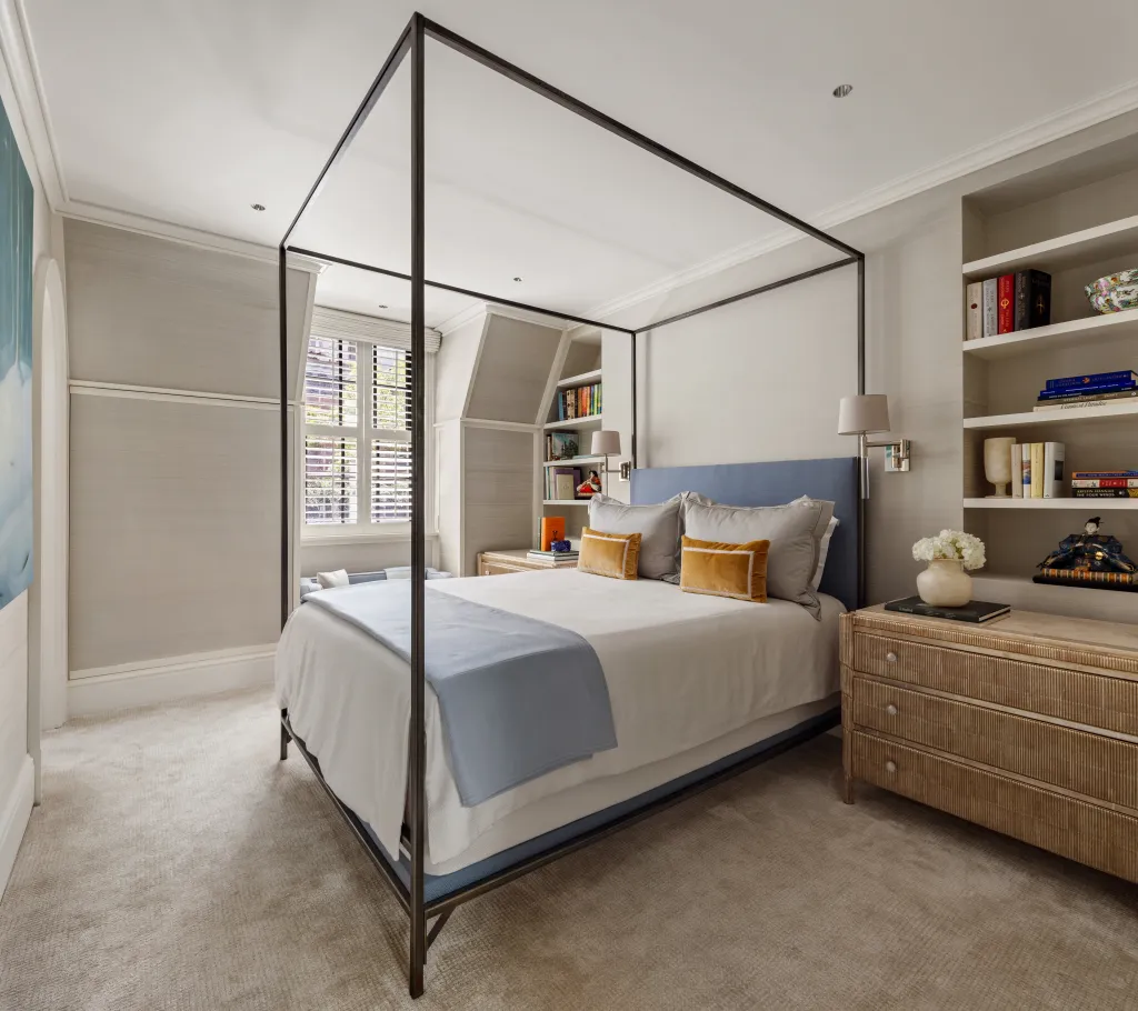 One of six bedrooms. 