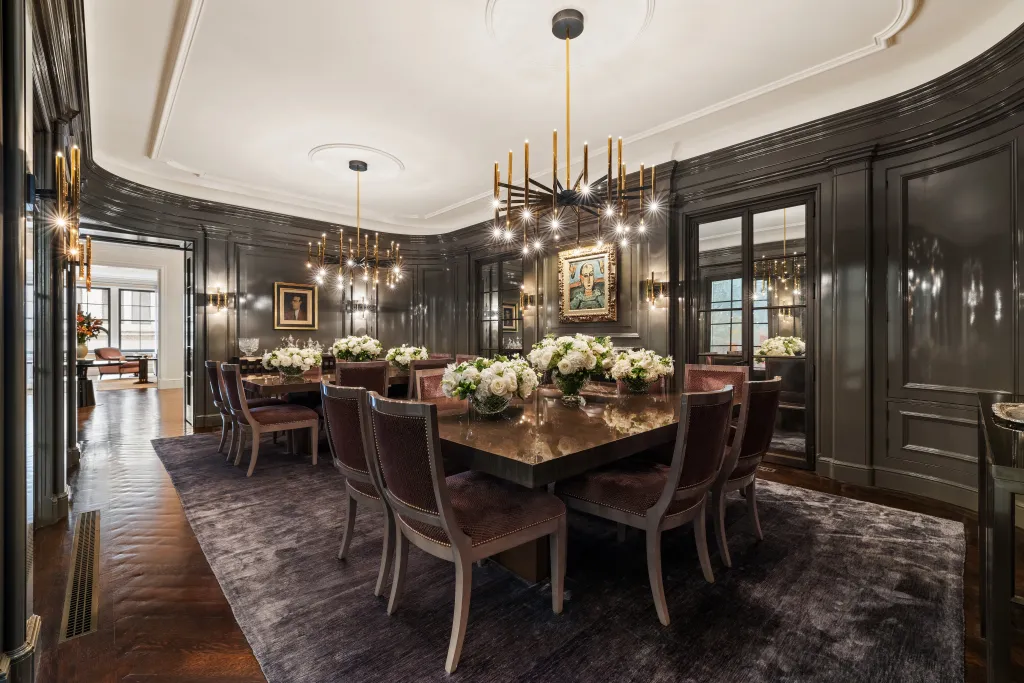 The dining room. 