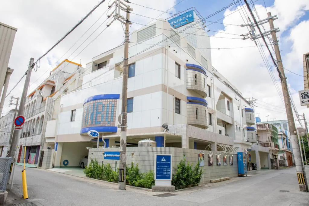 Exterior view of the hotel in Naha, Okinawa prefecture.