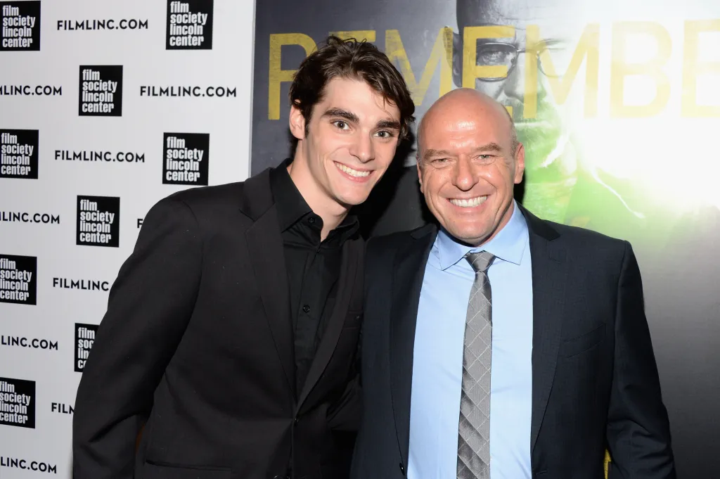 Actors RJ Mitte and Dean Norris at the 