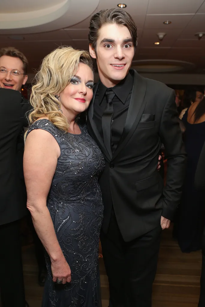 Dyna Mitte and RJ Mitte attending HBO's Post Golden Globe Awards Party.