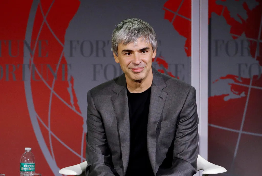 Google co-founder Larry Page speaks at the Fortune Global Forum.