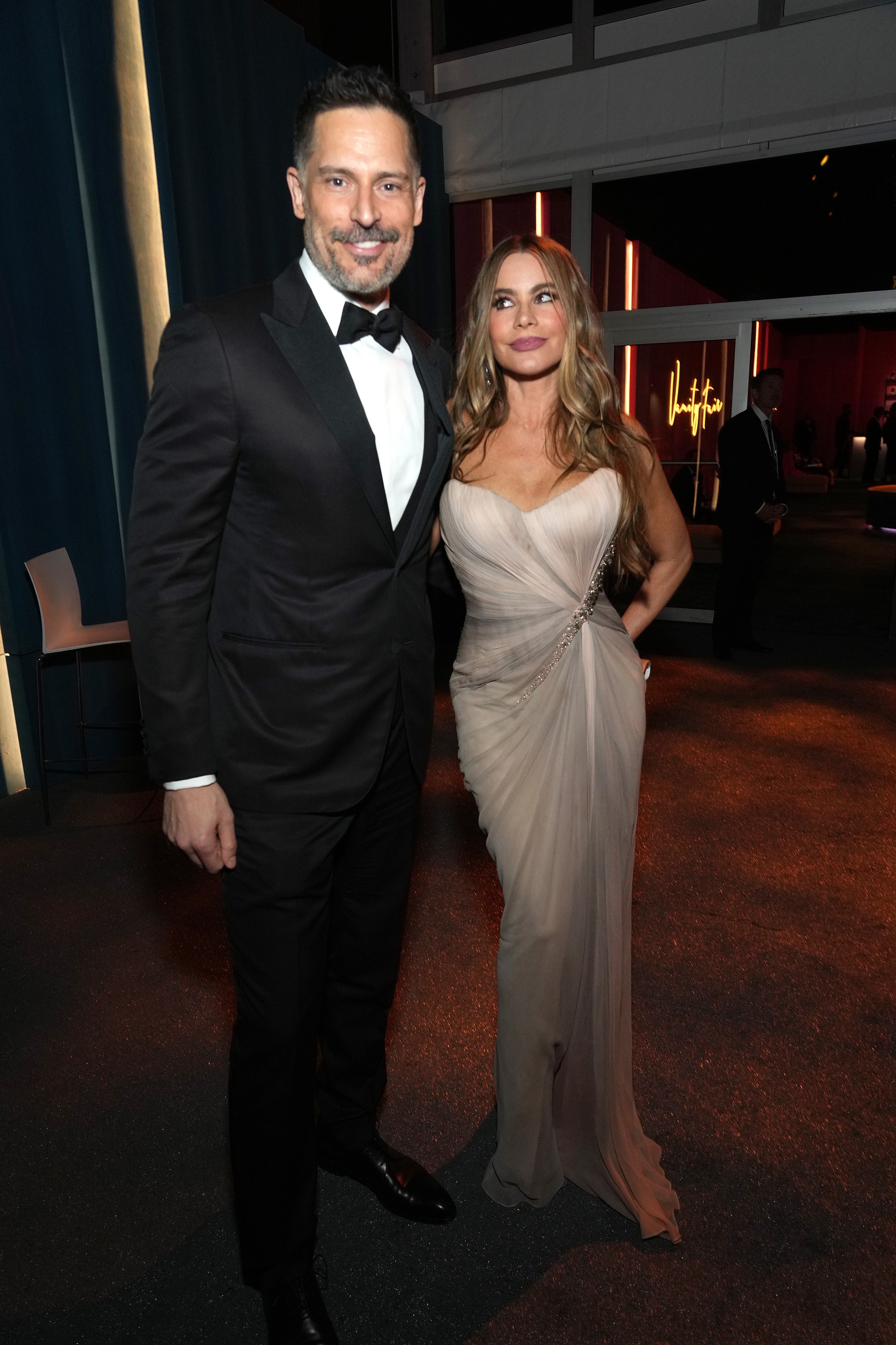 Joe Manganiello and Sofía Vergara at the Vanity Fair Oscar Party.