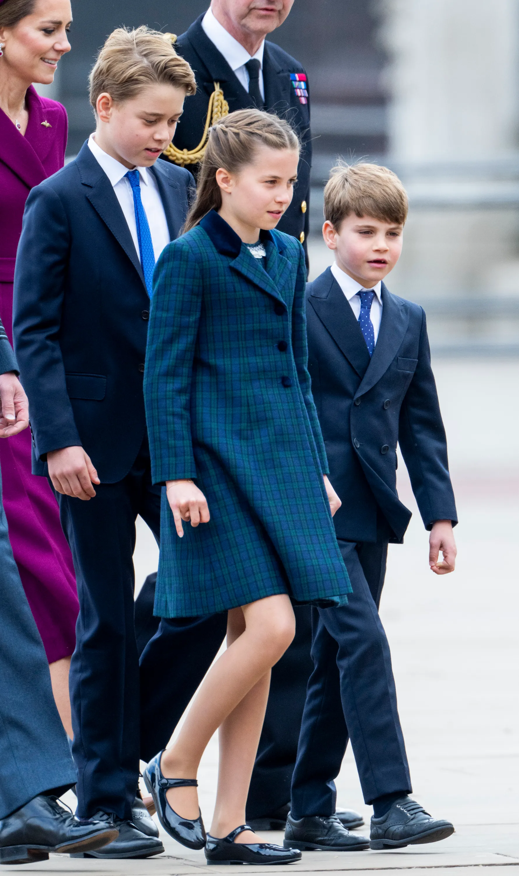 Prince George, Princess Charlotte and Prince Louis