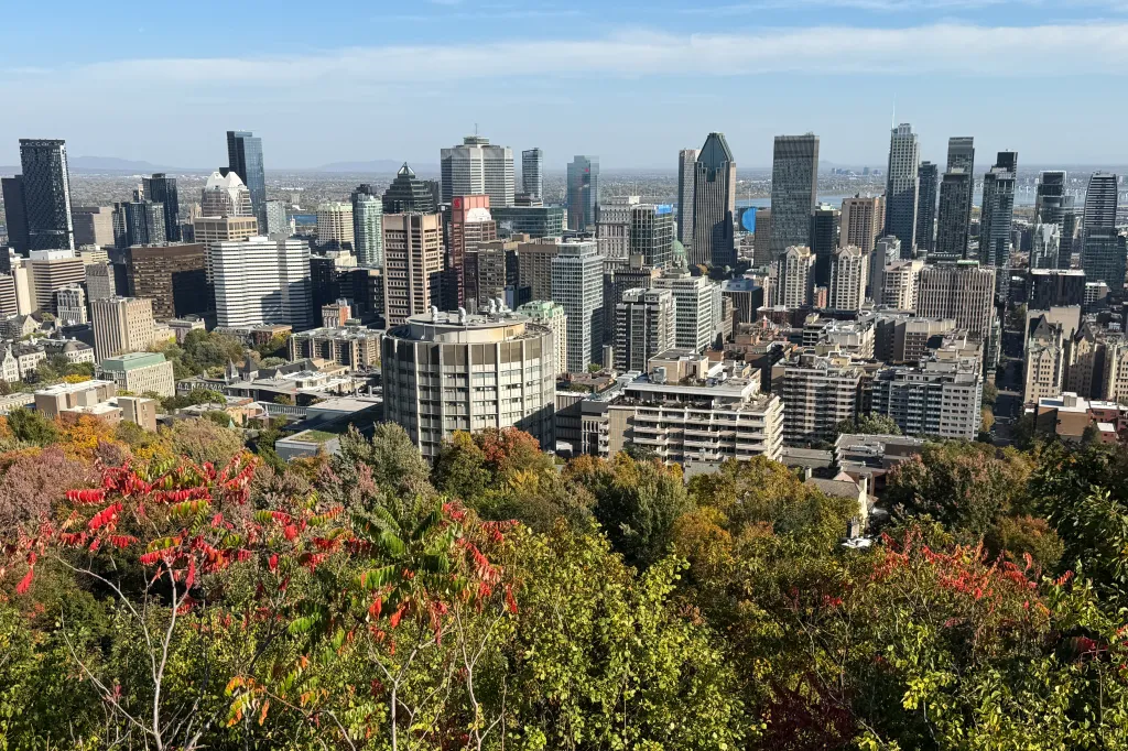 aerial view of Montreal