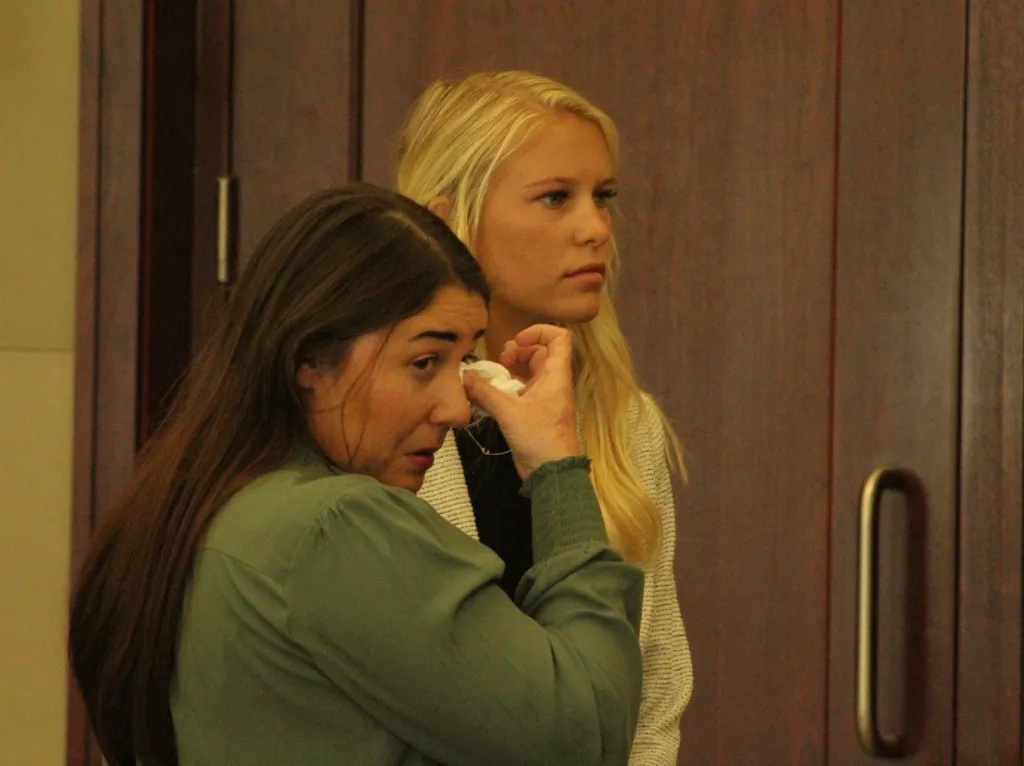 Leigha Mumby sobbed Wednesday in court as she was found guilty of vehicular homicide.