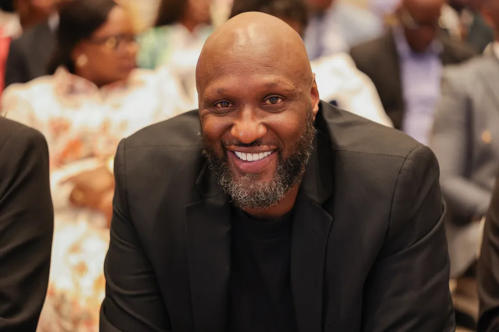 Lamar Odom attending the official signing ceremony of Gabon's participation contract for Expo 2030 Riyadh at the Palais des Congrès Omar Bongo Ondimba.