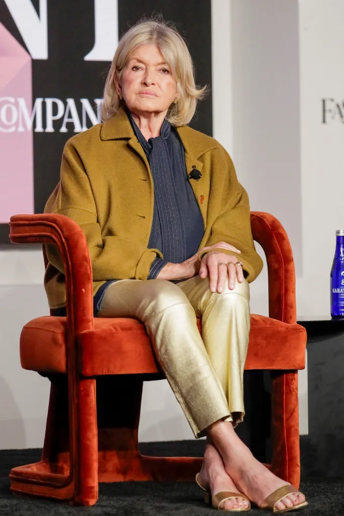 Martha Stewart seated onstage during the Fast Company Innovation Festival in New York City.