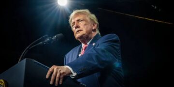 Trump Invokes Antisemitic Trope Again at Rally for Kansas Senator