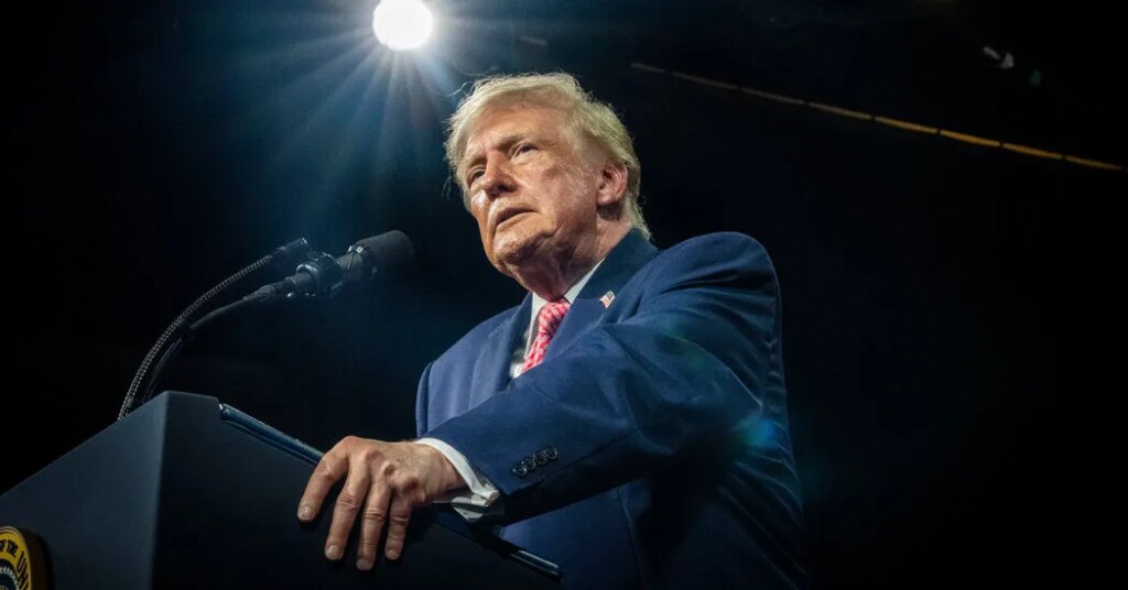 Trump Invokes Antisemitic Trope Again at Rally for Kansas Senator