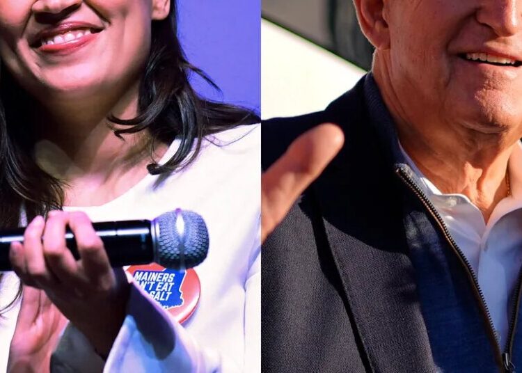 What Dueling Visits by Ocasio-Cortez and Manchin Say About Maine’s Senate Race