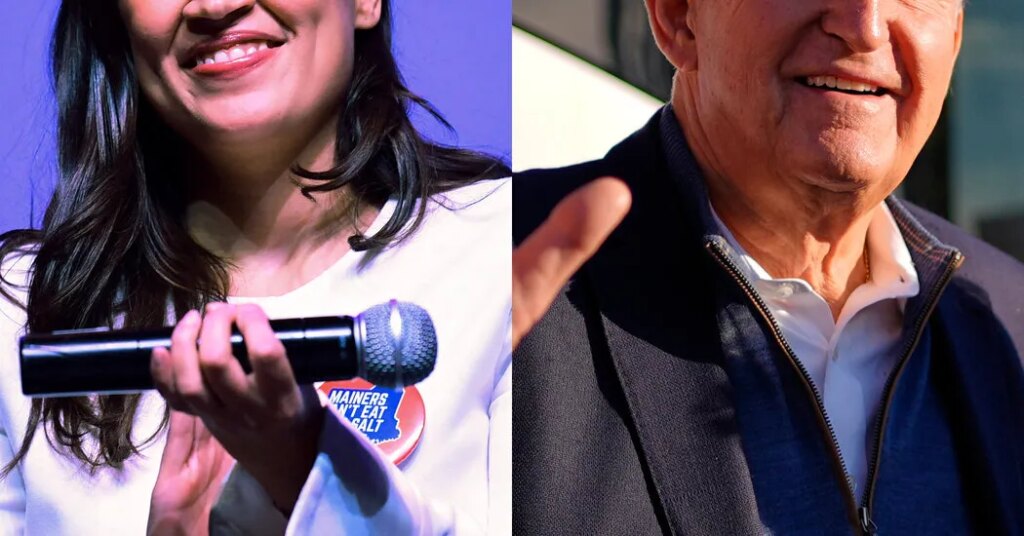 What Dueling Visits by Ocasio-Cortez and Manchin Say About Maine’s Senate Race