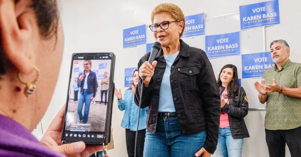 Karen Bass Climbed L.A.’s Political Ladder. Then a Fire Changed Everything.