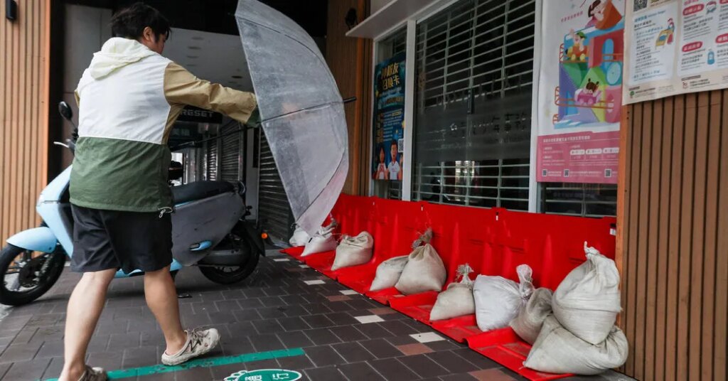 Taiwan Shuts Down as Typhoon Champi Approaches