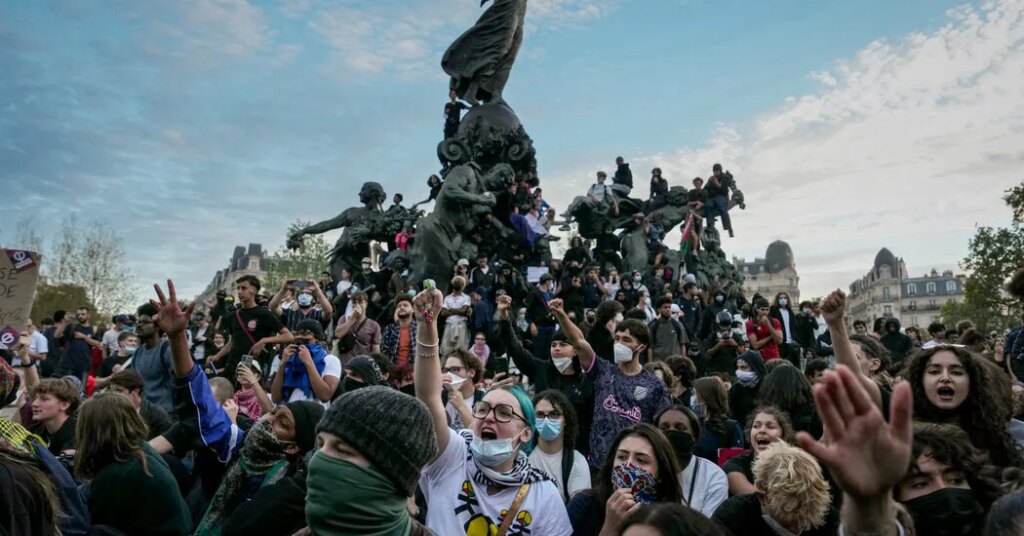 How a Small Student Protest Spread Across France